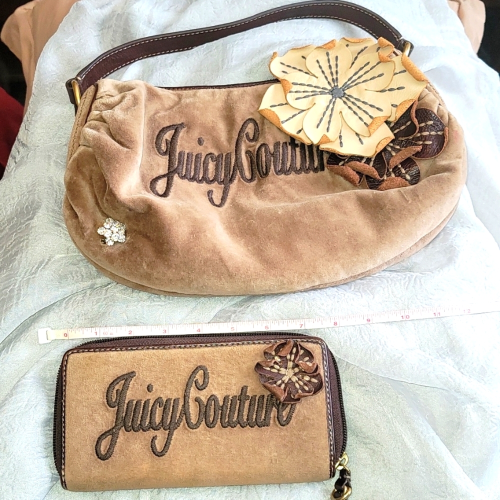 💥NWOT 💥VTG JUICY COUTURE MATCHING BAG AND LARGE WALLET